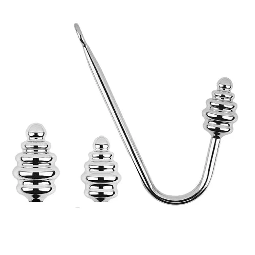 Hook Screw-in Anal Ribbed GreatBenefit 8826 Set 0611